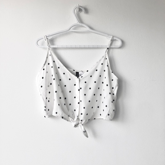 H&M Tie-Hem Polka Dot Camisole - Picture 3 of 3